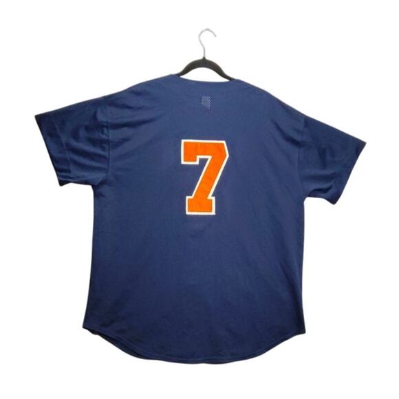 Russell Athletics Mens Vintage Detroit Jersey Size XL Tigers #7 MLB Blue Mesh - Picture 2 of 11